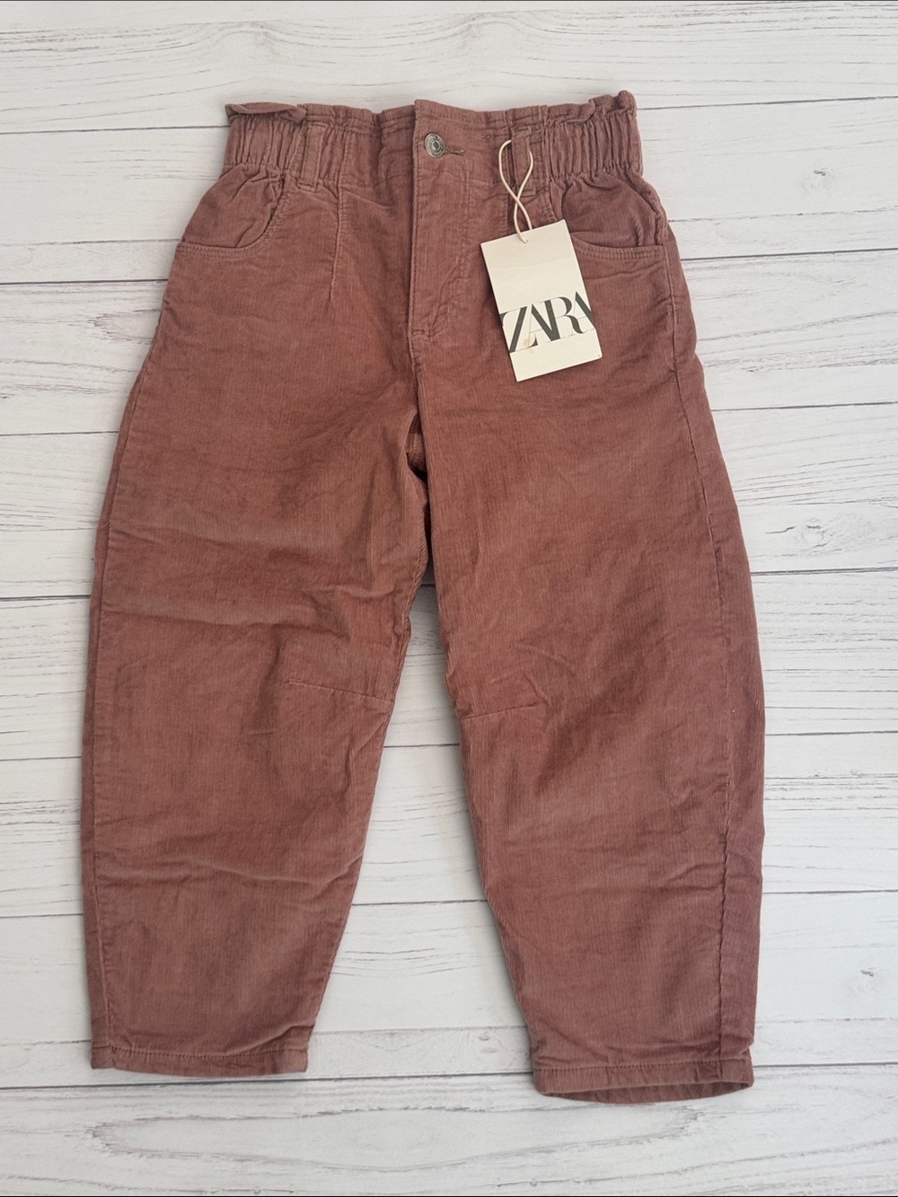 NWT Zara Kids Dusty Rose Corduroy Pants